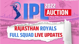 Rajasthan Royals (RR) Full Squad LIVE Updates, IPL 2022 Auction: Complete List of Players Bought, Remaining Purse